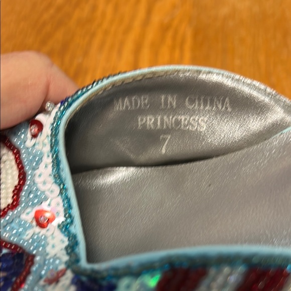 Red and White Mules with Patriotic Design - Picture 3 of 4